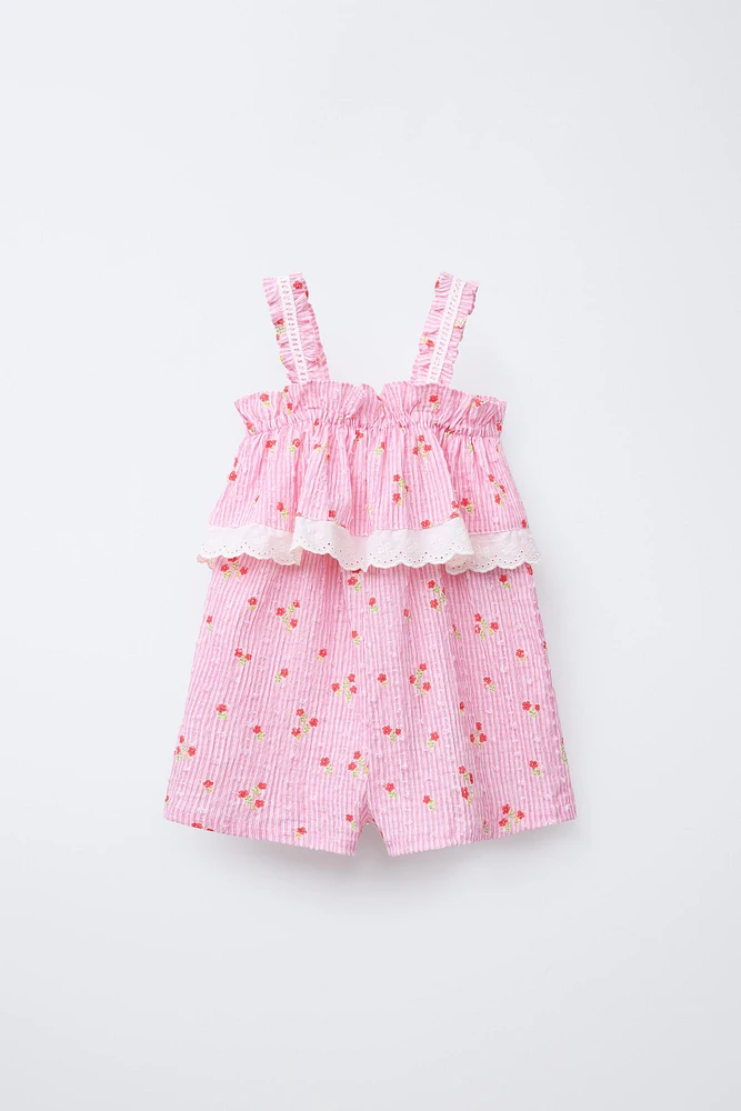 COMBI-SHORT FLEURS