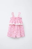 COMBI-SHORT FLEURS