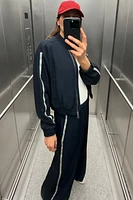JACKET WITH SIDE STRIPES