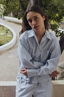STRIPED PAJAMA SHIRT