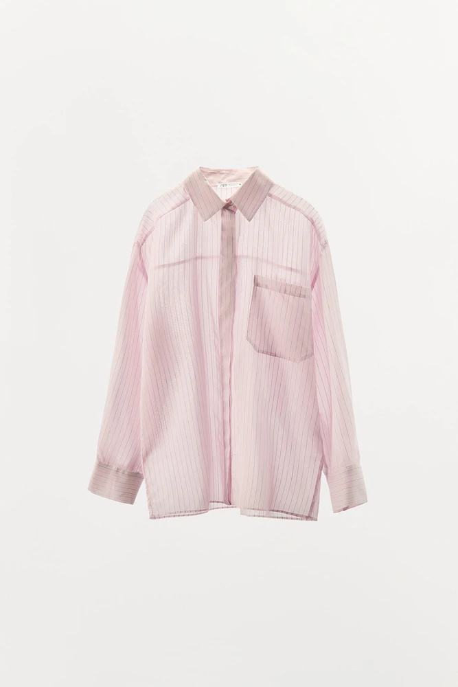 STRIPED PAJAMA SHIRT