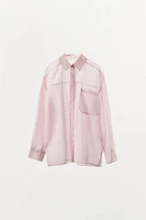 STRIPED PAJAMA SHIRT