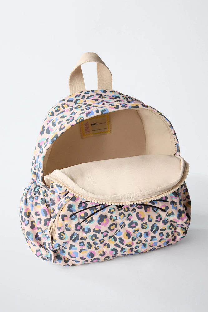 ANIMAL PRINT BACKPACK