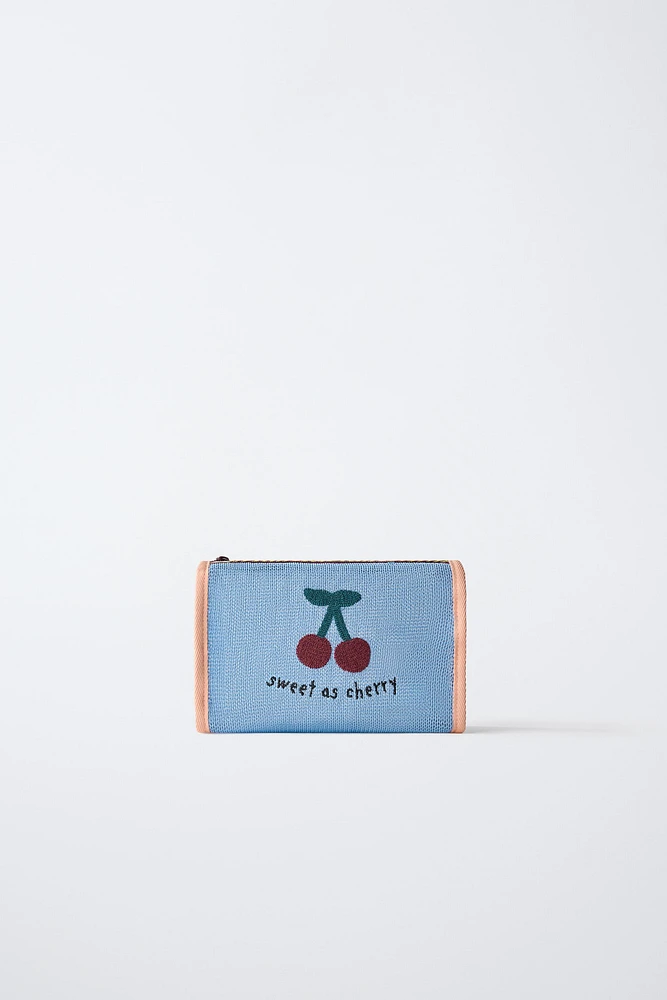 CHERRY TOILETRY BAG