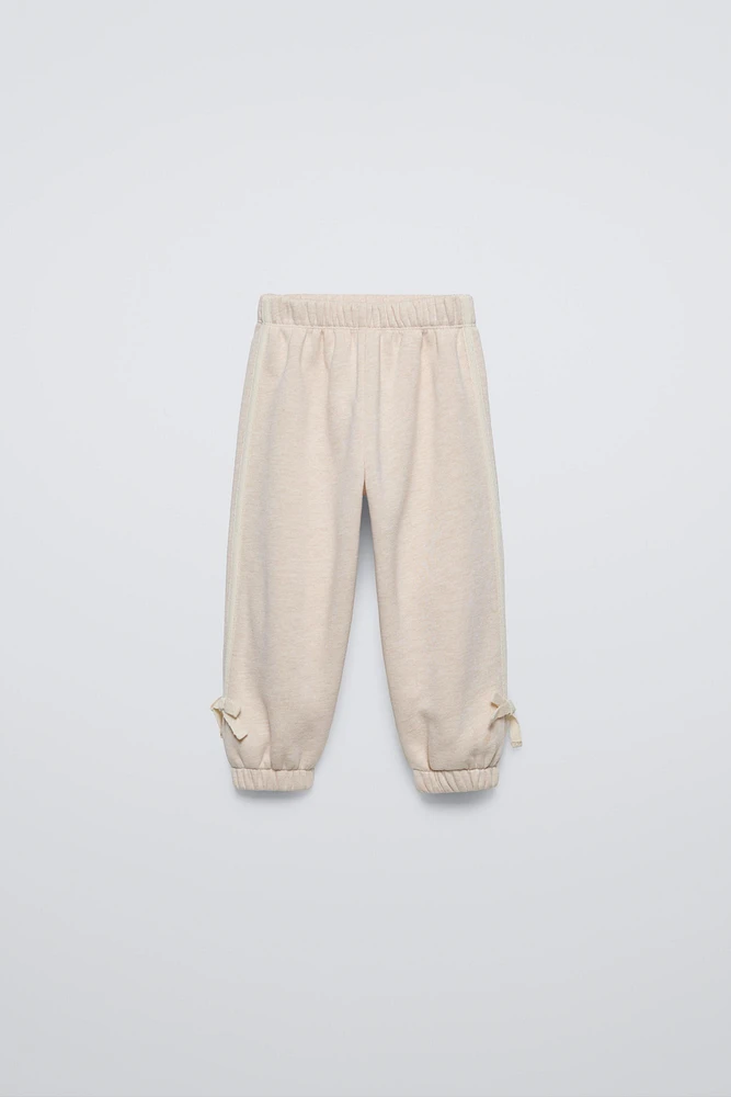 JOGGER PANTS WITH TIE BELT