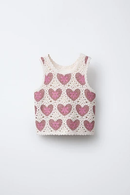 CROCHET KNIT TOP
