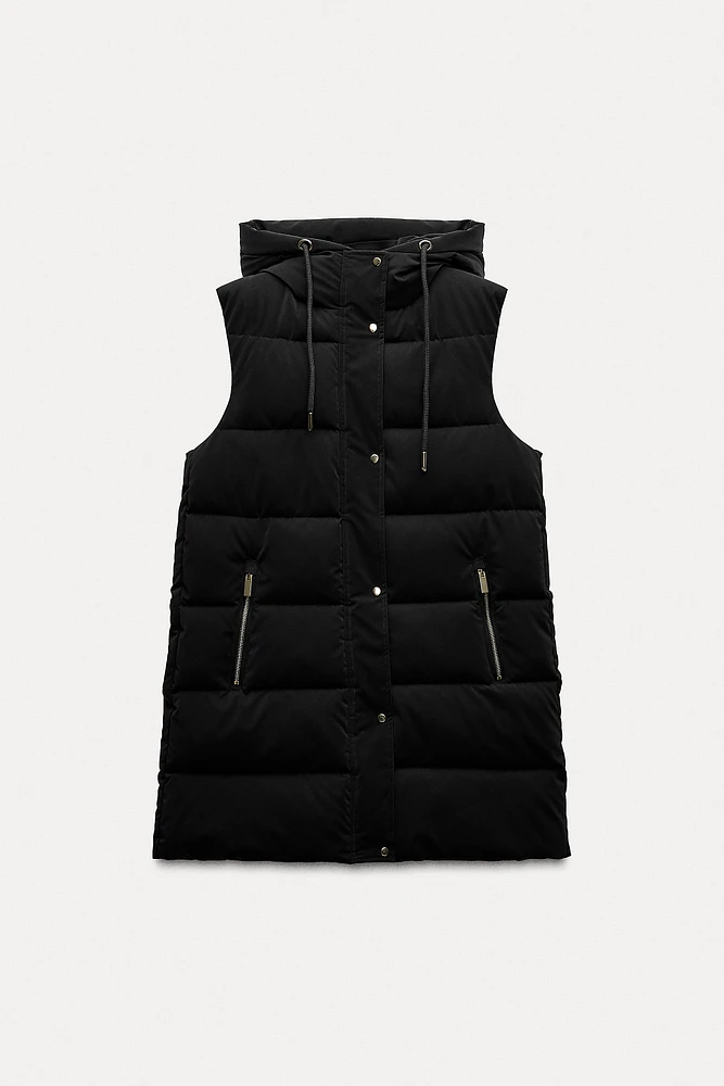 LONG PUFFER VEST