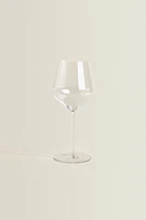 BLOWN CRYSTALLINE WINE GLASS