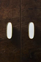 LOT BOUTON DE PORTE MARBRE OVALES (LOT DE 2)