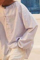 CHEMISE À RAYURES ET LISERÉS CARREAUX ÉDITION LIMITÉE