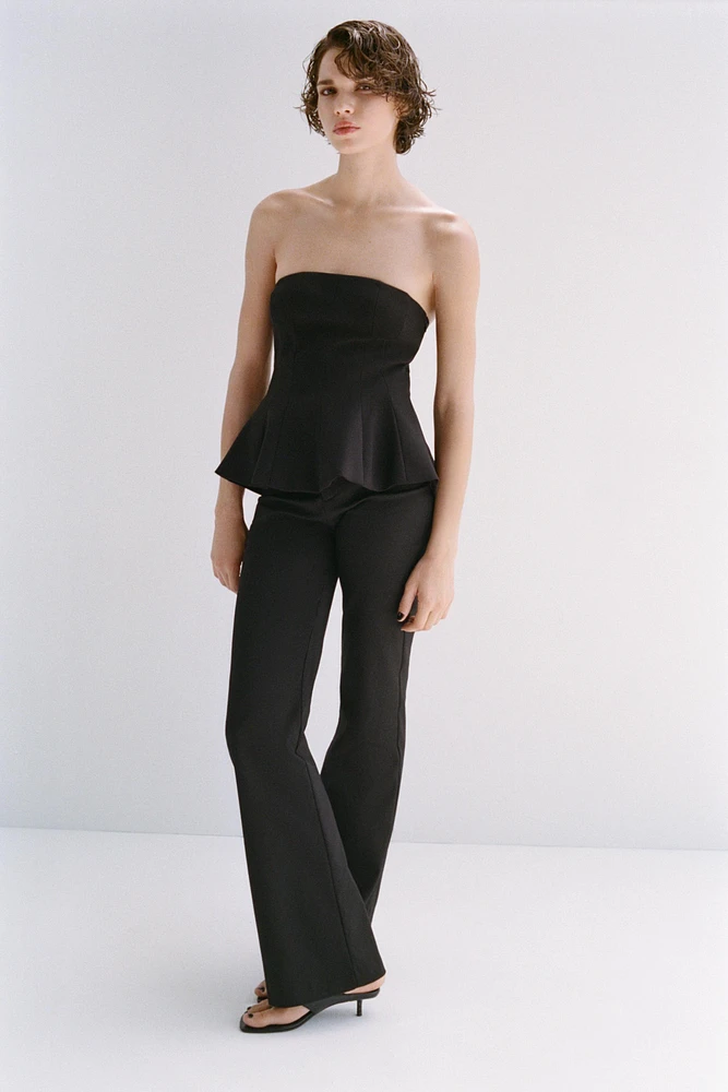 HIGH-WAISTED FLARE PANTS