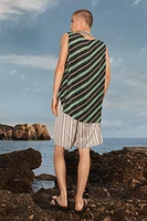 STRIPED RELAXED FIT BERMUDA SHORTS LIMITED EDITION