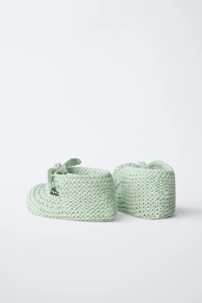 COTTON TIE BOOTIES