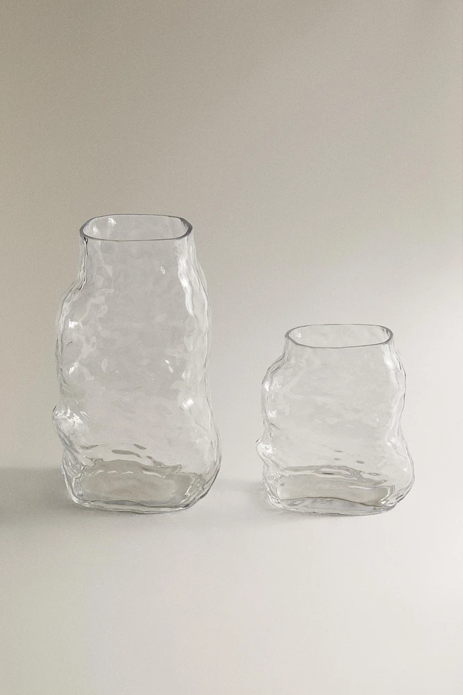 IRREGULAR GLASS VASE