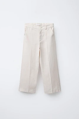 100% LINEN STRAIGHT PANTS