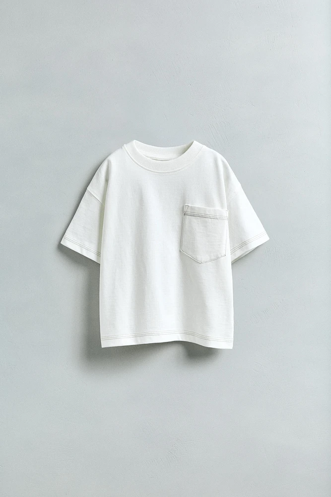 TOPSTITCH POCKET T-SHIRT