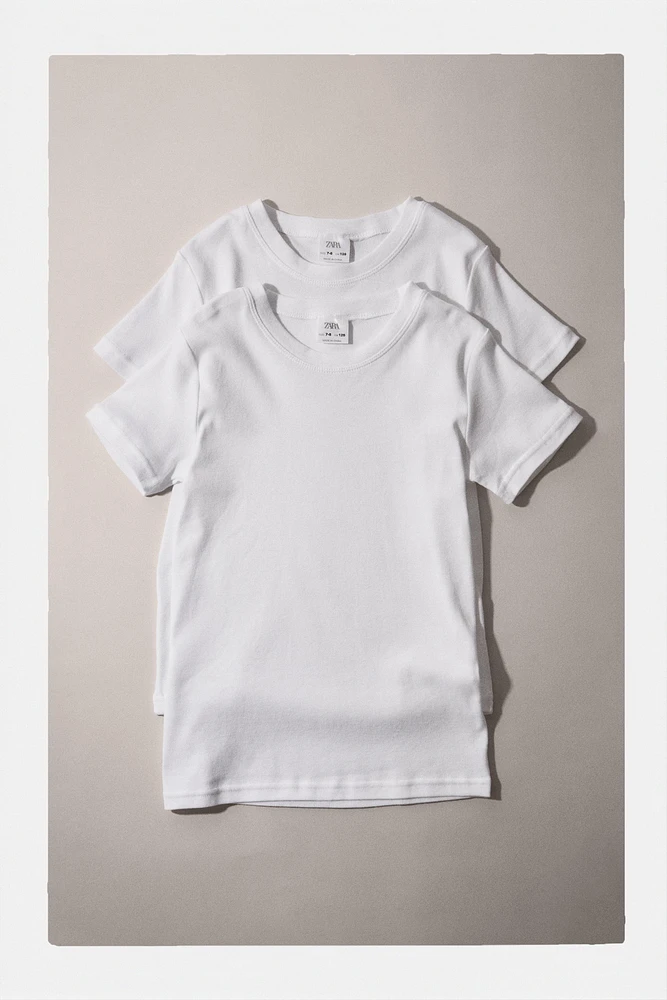 AGES 6-14/ TWO-PACK OF BASIC T-SHIRTS