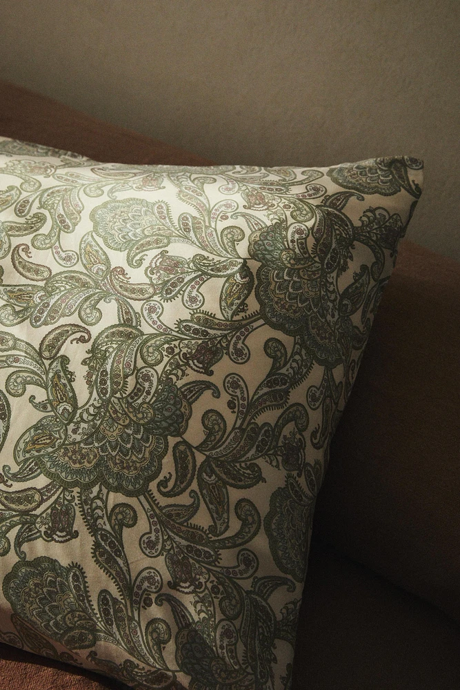 TAIE D’OREILLER SATIN PAISLEY
