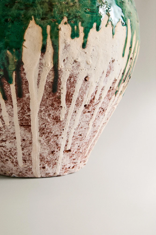 VASE CÉRAMIQUE VIEILLI