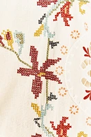 ZW COLLECTION FLORAL EMBROIDERED ASYMMETRIC DRESS