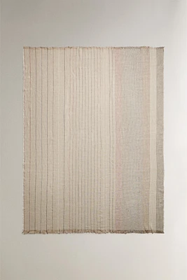 STRIPED HEMP BLANKET