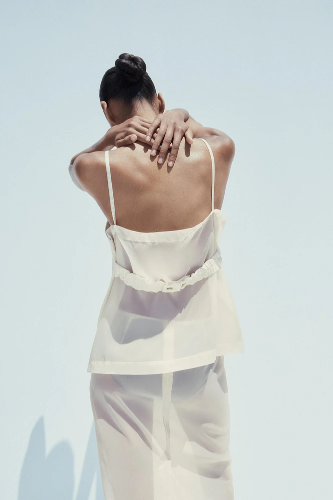 ORGANZA COMBINATION TOP
