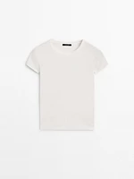 Short sleeve T-shirt with trim details