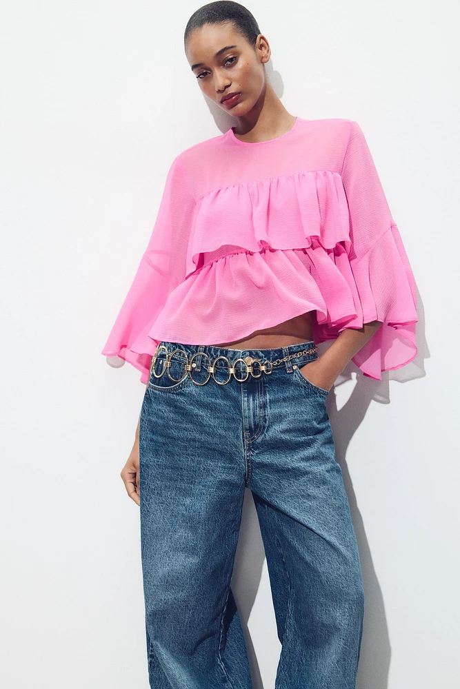 BLOUSE VOLANTS