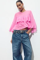 BLOUSE VOLANTS