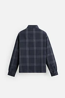 ZIPPERED CHECK JACKET