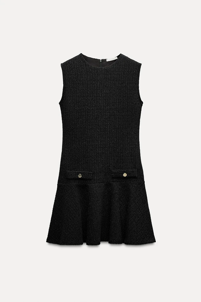 TEXTURED SHORT DRESS