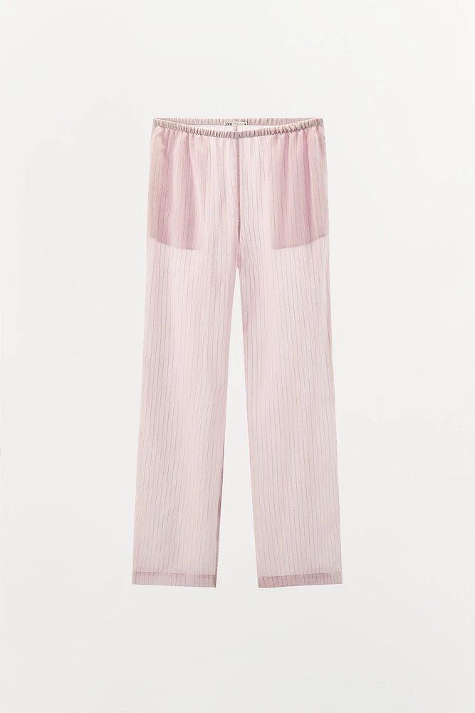 STRIPED PAJAMA PANTS