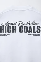 RAISED TEXT T-SHIRT