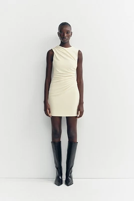 SHORT DRESS WITH RUCHING