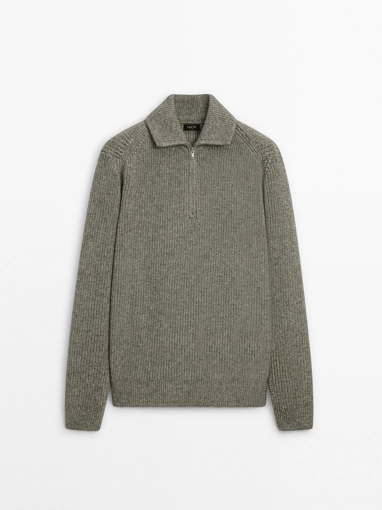 Pull coton col camionneur