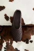 BALLERINES CUIR TRESSÉ