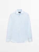 Chemise double rayure 100 % coton