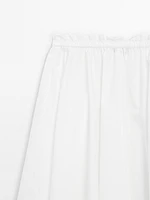 Jupe midi asymétrique fluide