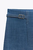 PANTALON LARGE À PASSANTS