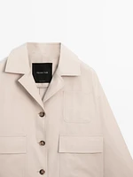 Water-repellent cape jacket