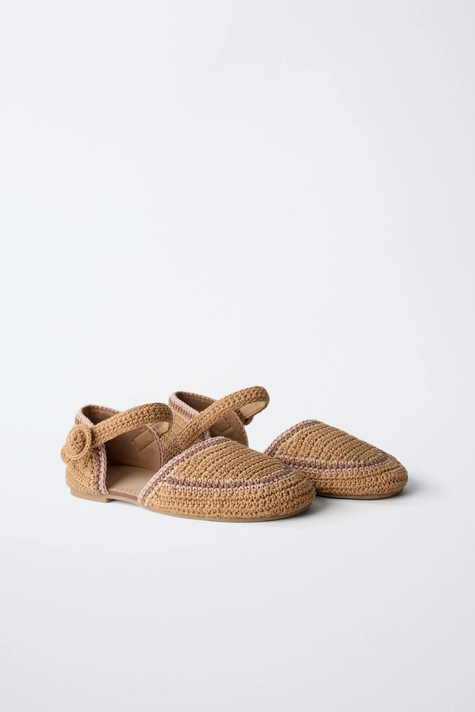 BALLERINES À TALON CROCHET