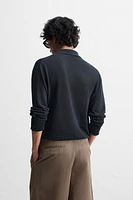 100% LINEN KNIT POLO SHIRT