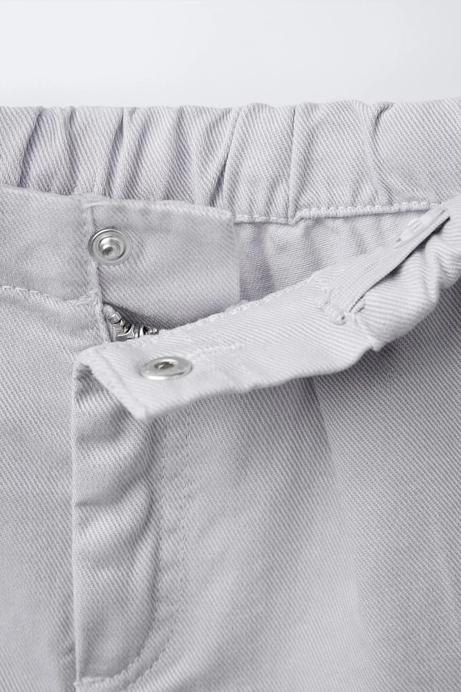 DENIM SHORTS WITH DARTS