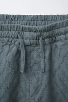 JACQUARD TEXTURE SHORTS