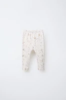 TWO-PACK OF PRINTED POINTELLE LEGGINGS