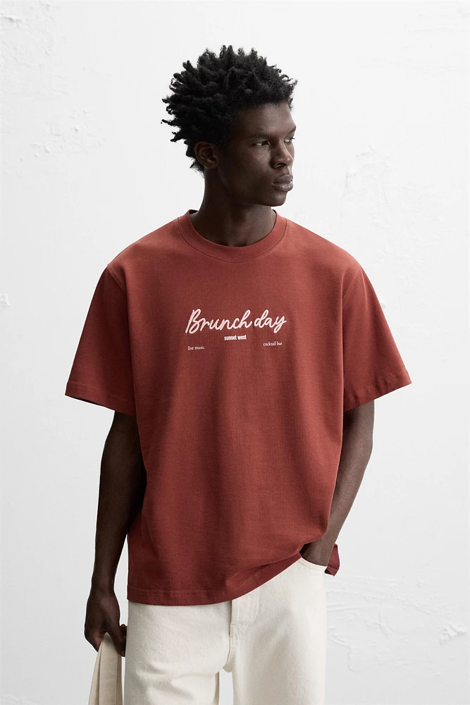 TEXT PRINT T-SHIRT