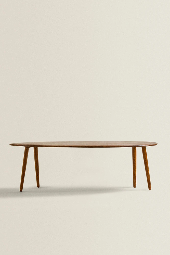 BEVELED WOODEN COFFEE TABLE