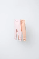 TWO-PACK ADJUSTABLE RIB LEGGINGS