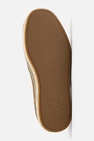 LEATHER MOCCASIN ESPADRILLES
