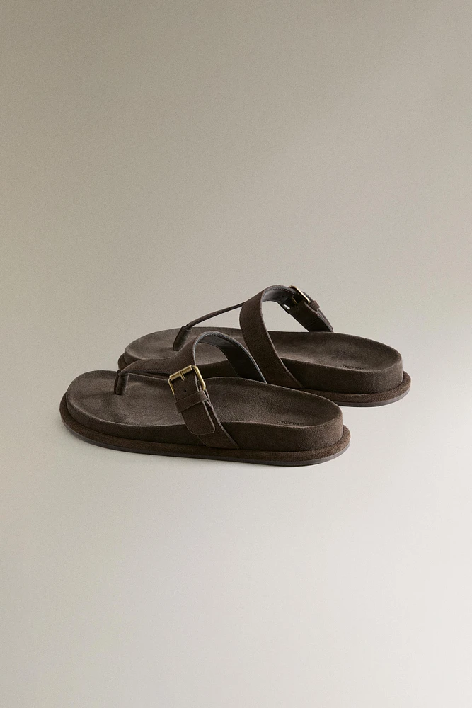 SANDALES BRIDE ASIMÉTRIQUE CUIR